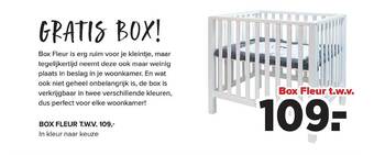 Baby-Dump Box Fleur T.w.v. aanbieding
