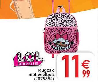 Cora Rugzak Met Wieltjes aanbieding