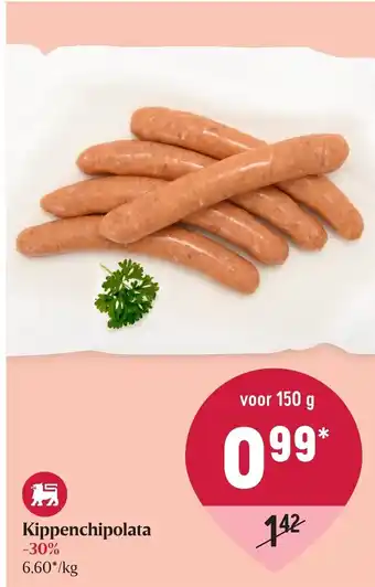 Delhaize Kippenchipolata, voor 150 g aanbieding