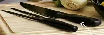 Koksmes, 20 cm en Vleesvork, 14 cm