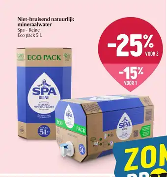 Spa - Reine Niet-Bruisend Natuurlijk Mineraalwater, Eco Pack 5 L
