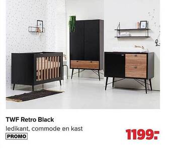 Baby-Dump Twf Retro Black aanbieding