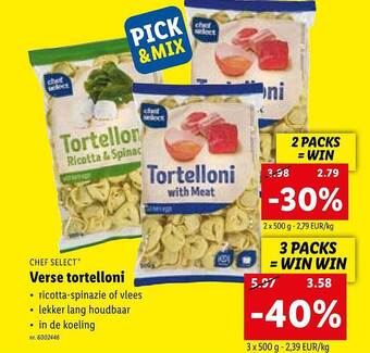 Lidl Verse Tortelloni aanbieding