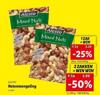Lidl Alesto Notenmengeling aanbieding