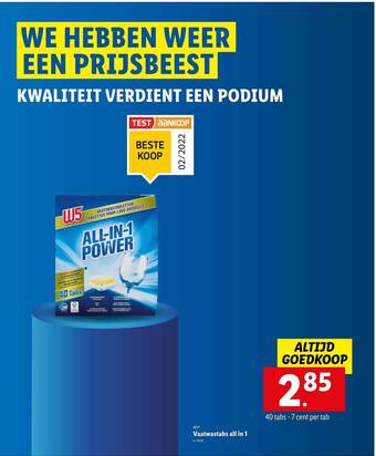 Vaatwastabs All In 1