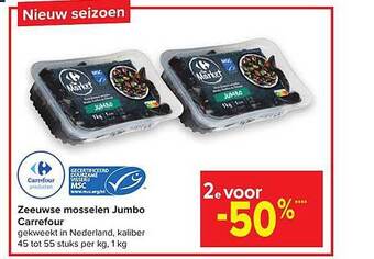 Carrefour Zeeuwse Mosselen Jumbo aanbieding