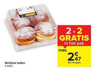 Carrefour Berlijnse Bollen aanbieding