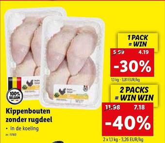 Lidl Kippenbouten Zonder Rugdeel aanbieding