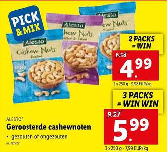 Geroosterde Cashewnoten