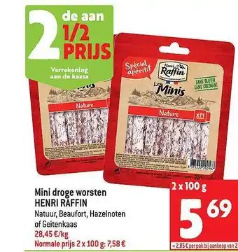 Mini Droge Worsten Henri Raffin