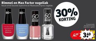 Kruidvat Rimmel En Max Factor Nagellak aanbieding