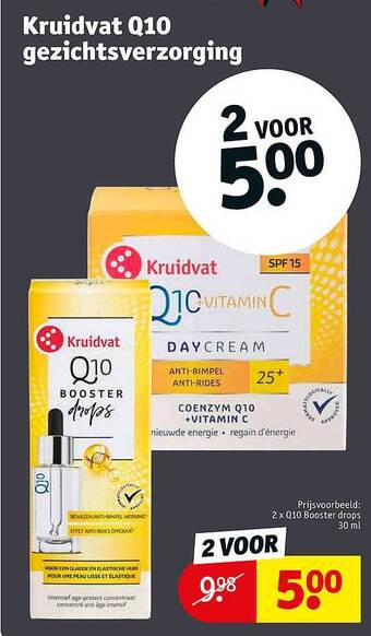 Kruidvat Kruidvat Q10 Gezichtsverzorging aanbieding