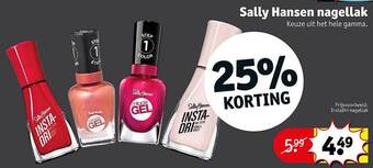 Kruidvat Sally Hansen Nagellak aanbieding