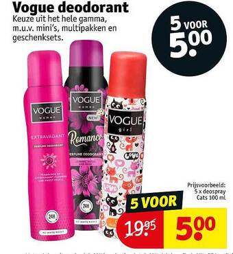 Kruidvat Vogue Deodorant aanbieding