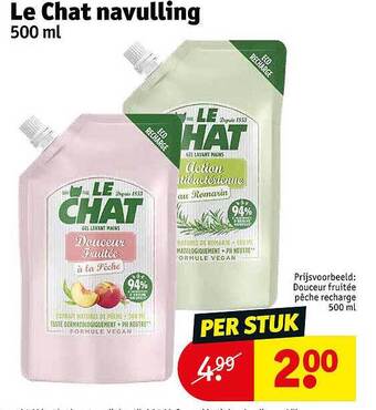 Kruidvat Le Chat Navulling aanbieding
