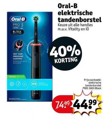 Kruidvat Oral-b Elektrische Tandenborstel aanbieding