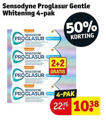 Sensodyne Proglasur Gentle Whitening 4-pak
