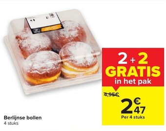 Carrefour Berlijnse bollen aanbieding