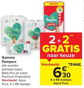 Carrefour Gamma Pampers aanbieding