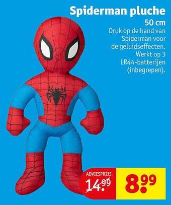 Kruidvat Spiderman Pluche aanbieding
