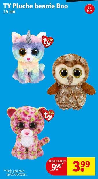 Kruidvat Ty Pluche Beanie Boo aanbieding