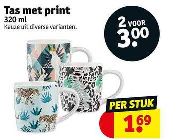 Kruidvat Tas Met Print aanbieding