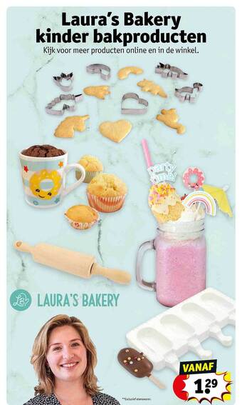 Kruidvat Laura's Bakery Kinder Bakproducten aanbieding