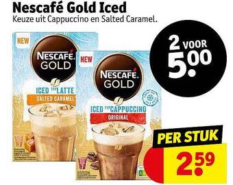 Kruidvat Nescafé Gold Iced aanbieding