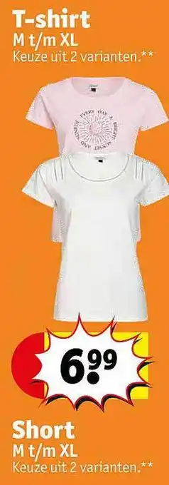 Kruidvat T-shirt, Short aanbieding