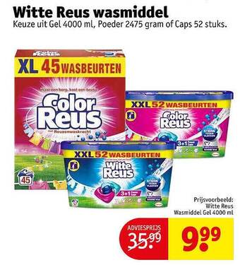 Kruidvat Witte Reus Wasmiddel aanbieding