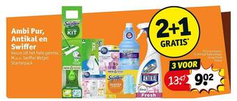 Kruidvat Ambi Pur, Antikal En Swiffer aanbieding