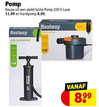 Kruidvat Bestway Pomp aanbieding
