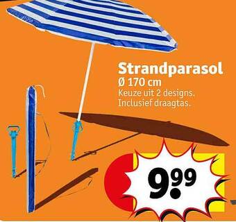 Kruidvat Strandparasol aanbieding