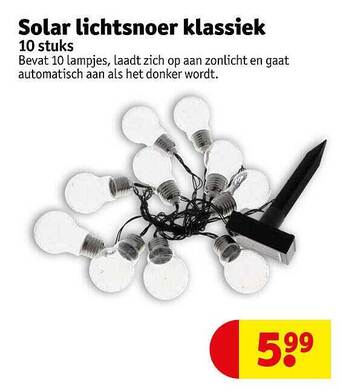 Kruidvat Solar Lichtsnoer Klassiek aanbieding