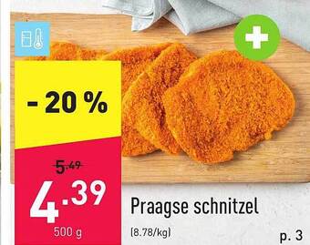 ALDI Praagse Schnitzel aanbieding