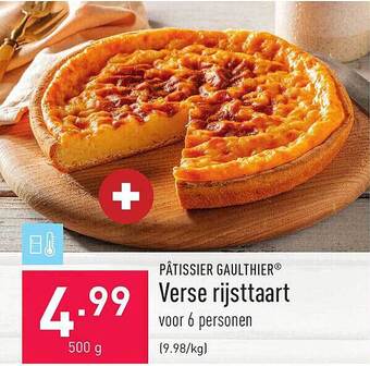 ALDI Pâtissier Gaulthier Verse Rijsttaart aanbieding