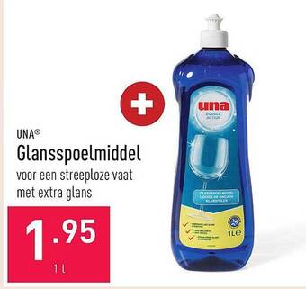 ALDI Una Glansspoelmiddel aanbieding