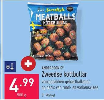 ALDI Andersson's Zweedse Köttbullar aanbieding