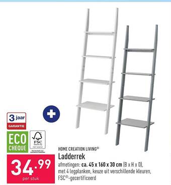 ALDI Home Creation Living Ladderrek aanbieding