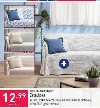 ALDI Home Creation Living Zetelhoes aanbieding