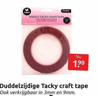 Duddelzijdige Tacky Craft Tape