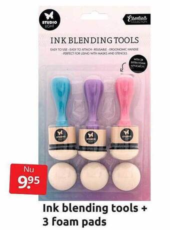 Ink Blending Tools + 3 Foam Pads