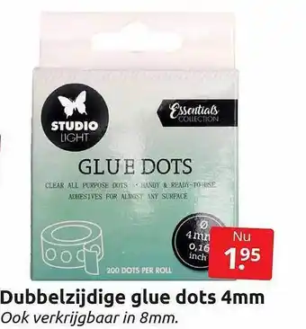 Dubbelzijdige Glue Dots 4 Mm