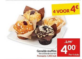 Intermarché Gevulde Muffins aanbieding