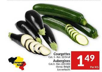 Intermarché Courgettes, Aubergines aanbieding