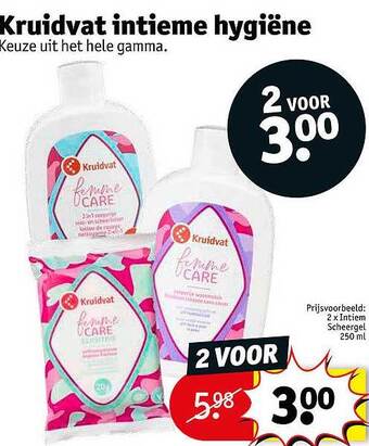 Kruidvat Kruidvat Intieme Hygiëne aanbieding