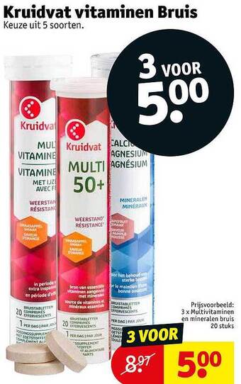 Kruidvat Kruidvat Vitaminen Bruis aanbieding