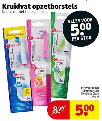 Kruidvat Kruidvat Opzetborstels aanbieding