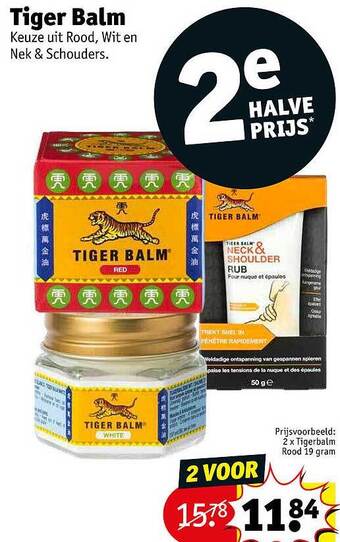Kruidvat Tiger Balm aanbieding