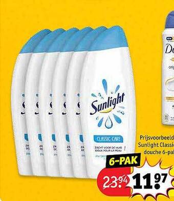 Kruidvat Sunlight Classic Douche 6-pak aanbieding